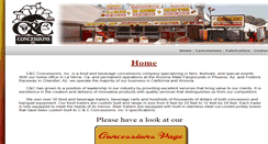 Desktop Screenshot of candcconcessions.com